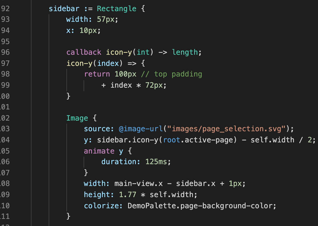 Screenshot of .60 code shown in VS code with semantic highlighting on